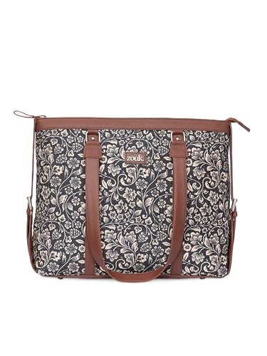 Image of ZOUK Office Bag | Stylish Bags for Office Use | Laptop Bag 15.6 inch | Stylish Tote for Office Use | Purse for Women | Vegan Leather Handbag | Daily & Travel Use |