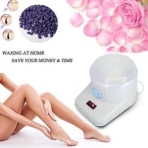 Image of Wax Kit Wax Heater Machine Waxing Kit Combo Wax Machine Chocolate Cream Wax (550 gm) Aloe Vera (550 gm) Strips (70pcs) Spatula(Kinfe),Sponge) | Hair Removal Waxkit (Waxing KIt)