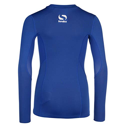 Sondico Kids Long Sleeve Core Base Layer Top Junior Compression Fit Sports Royal 11-12 Yrs - Image 2