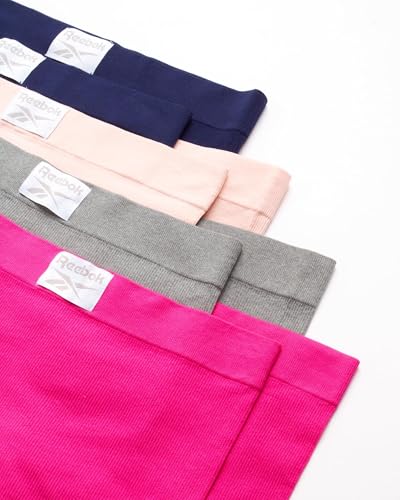 Reebok Womens Boyshorts - 8 Pack Breathable Stretch Ribbed and Cut-Out Mesh Boy Shorts Underwear for Women (Sizes: S-XL)3