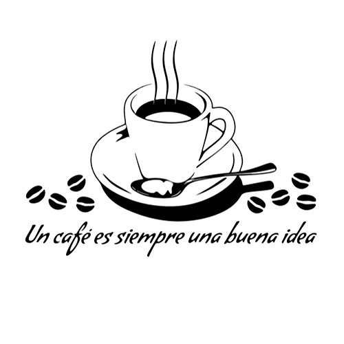 CAOLATOR Taza de Café Adhesivo de Pared de Pegatina de Etiquetas Navidad Calentar y Romántico Engomadas del Arte de la Pared para DIY Decoración Papel Pintado-40X 30cm Cover