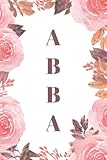 Photo Gallery abba: thick and sturdy notebook | cute lined notebook | premium quality paper | 6 x 9 inches | 120 pages | abba gifts | floral | pink roses Photo Gallery abba: thick and sturdy notebook | cute lined notebook | premium quality paper | 6 x 9 inches | 120 pages | abba gifts | floral | pink roses