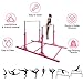 GOFLAME Double Horizontal Bars, Gymnastics Parallel Bars with Adjustable Height and Width, Junior Training Gym Bar for Kids, Ideal for Indoor Outdoor Use (Pink)