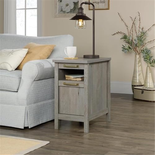 Pemberly Row PR-4753-1890645 1-Drawer Coastal Engineered Wood End Table In Oak thumb #1