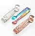 2 Pcs Ice Tongs, 4.1 Inch Gold Figure Stainless Steel Sugar Cube Tongs for Bar, Desserts, Tea, Coffee Party and Appetizers (2, gold)