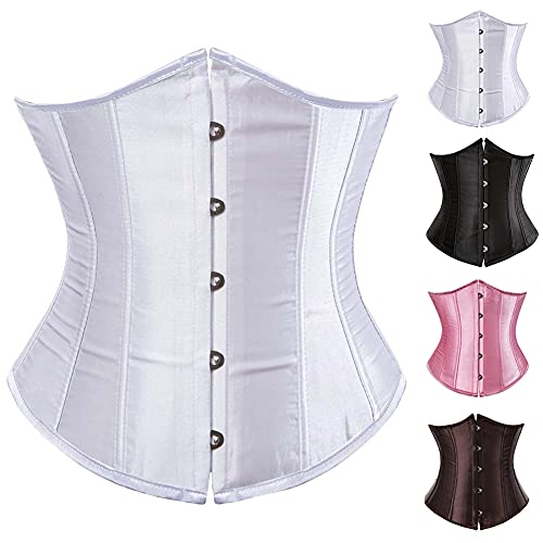 Femme Gothique Corset Sein Nu Minceur Lingerie avec Ruban Lacet Cover