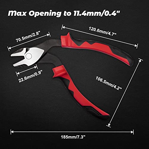 Leontool High Leverage Diagonal Cutting Pliers With Angled Head 7 Inch Wire Cutters Heavy Duty Side Cutting Pliers Professional Hand Tool Saving 35 Percent Labour #TOP5