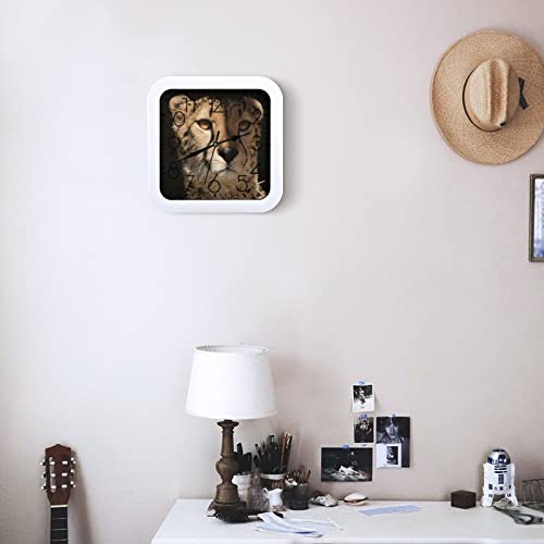 Pendule murale léopard silencieuse moderne pour retrouver le sommeil sans bruit - 7