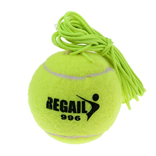 Baoblaze Duurzame Elastische Tennisbal Met Koord Voor Tenniscoach - Groen - Image 3