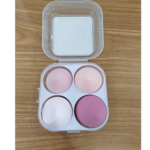 Beauty Blander Applicator Sponges Set Of 4 PCS. Latex Free With Sponge Holder Case For Liquid Coverup BB Cream Or Other Cosmetic Foundation Prodectus. For Wet And Dry Uses. (Cream Pink) Beauty Blander Applicator Sponges Set Of 4 PCS. Latex Free With Sponge Holder Case For Liquid Coverup BB Cream Or Other Cosmetic Foundation Prodectus. For Wet And Dry Uses. (Cream Pink)