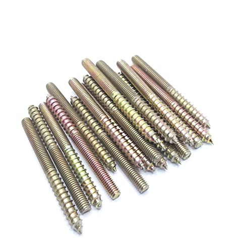 Image of Hanger Bolt M6x70 Double Headed Bolt Self-Tapping Screw for Furniture 20Pcs