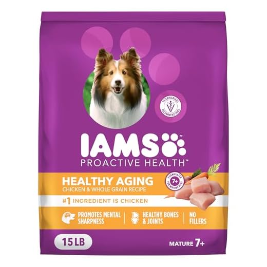 IAMS Proactive Health Dry Dog Food, Large Breed Mature Premium Adult Dog Food for Large Breeds, 15 lb. Bag