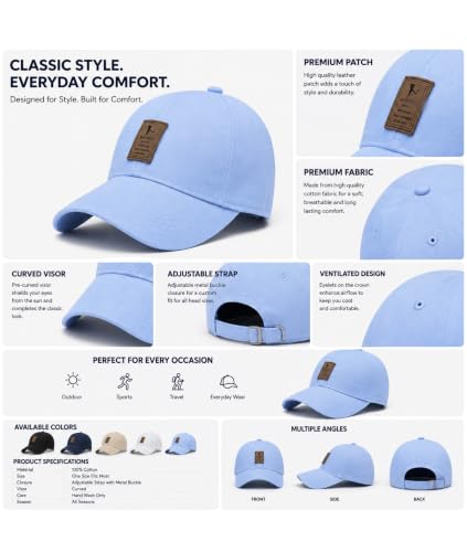 Image of Cap for Men Women Topi Unisex Head Branded Boy's Girl's Caps Adjustable Strap Summer Sports Cricket Gym Dance Cotton Free Size