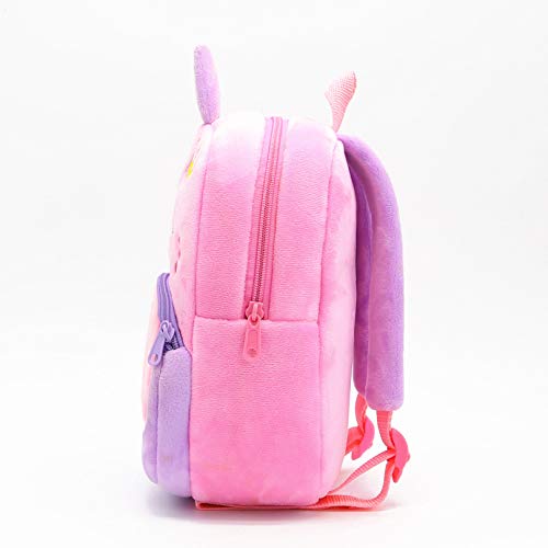 Nice Choice Cute Toddler Backpack Toddler Bag Plush Animal Cartoon Mini Travel Bag For Baby Girl Boy 2-6 Years(Pink Dinosaur) #TOP1