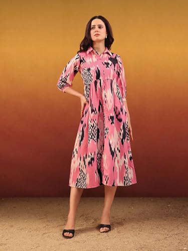 Image of PURVAJA Women's Cotton Dress(Floe-215-218)