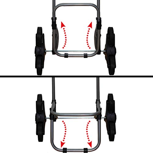 Stimo Einkaufstrolley klappbar mit 3-Rad-Mechanik/Treppensteiger Einkaufsroller – Bild 8