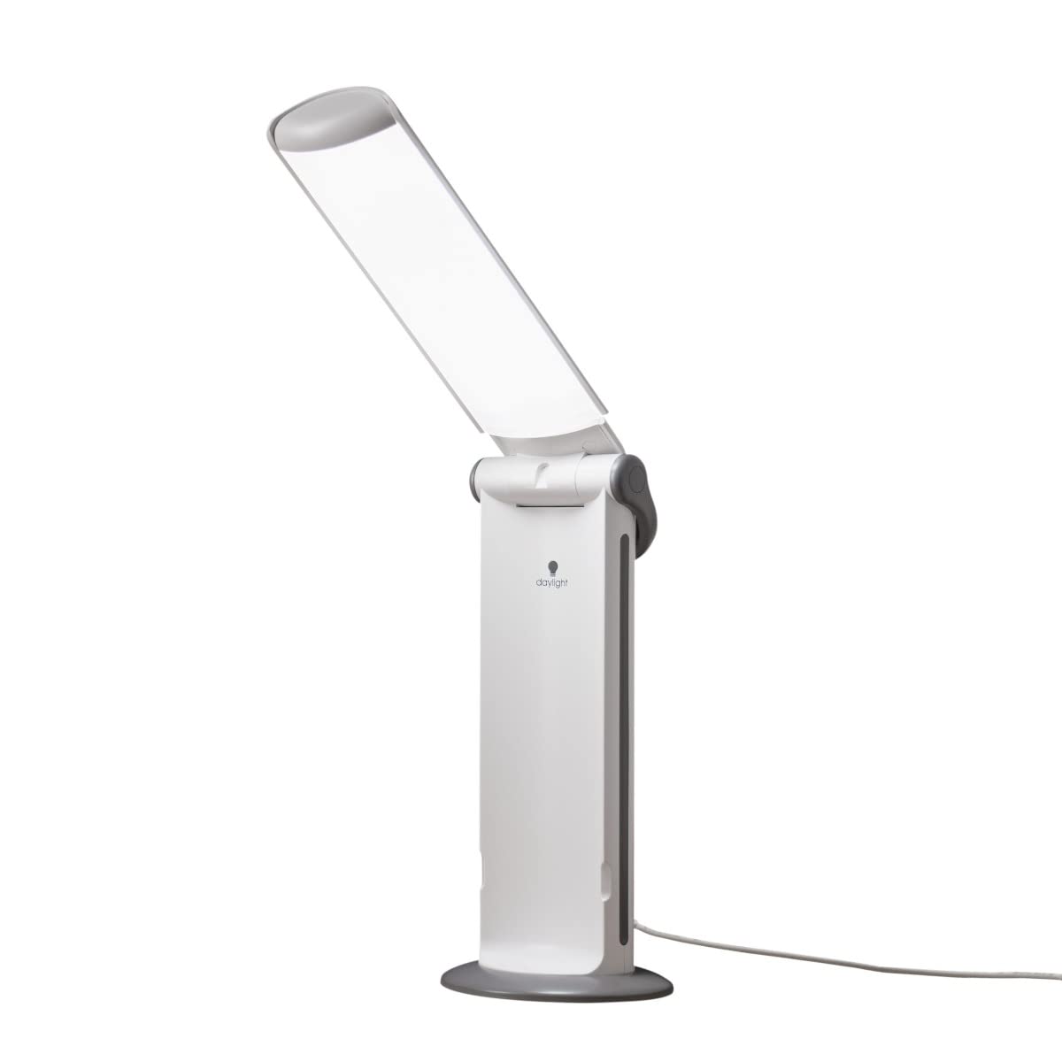 daylight D35070 Twist 2 Go™, Lampada LED portatile, luce diurna 6000K, 3 livelli luminosità, paralume Easy Twist, ricaricabile fino a 8h – per lettura, artigianato, lavoro
