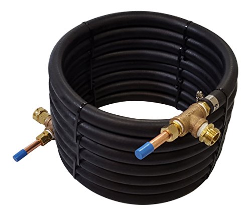 NY Brew Supply Deluxe Counterflow Wort Chiller with Copper Tubing, 1/2", Bronze