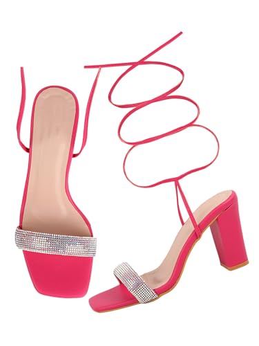 Image of TRYME Alluring and Voguish Block Heel Light Weight Comfortable & Trendy Party Heels for Girls & Women