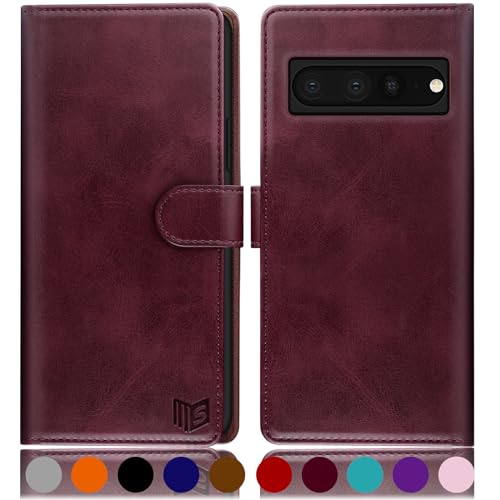 Coque Pixel 7 Pro en cuir premium avec fermeture magnétique chic