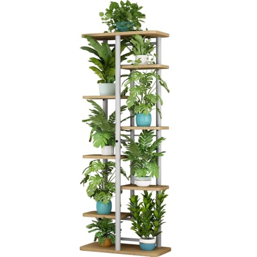 Image of LINZINAR Plant Stand Indoor 4 Tier Metal Corner Tall Flower Shelf