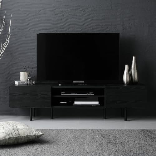 RASIK �e���r�� 55�^ �Ή� 150cm�� �u���b�N ���[�{�[�h ���C�h �r�t�� ���[ ���r���O TV�� �ؐ� Stova �X�g�[���@