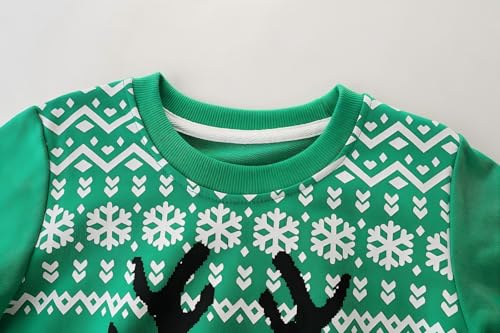 Toddler Boys Girls Christmas Sweatshirts Kids Xmas Crewneck Pullover Santa Sweatshirt Cotton Tops Clothes Shirts4