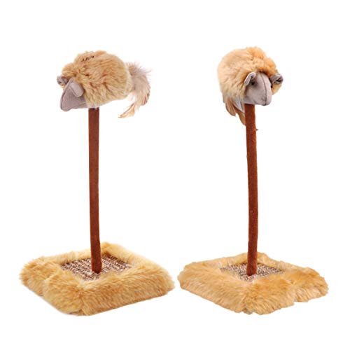 Balacoo – Penas para arranhadores de gatos, brinquedos de primavera, mouse com mola e suporte para g