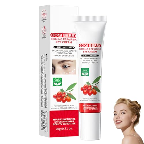 Anti Falten Goji-Beeren Gesichtscreme 50g, Naturkosmetik Anti-Aging Creme mit Hyaluronsäure & Vitamin C, Feuchtigkeitsspendend für mehr Elastizität & Spannkraft (1PC)