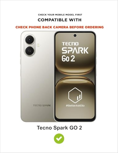 Image of SBMS Flip Cover for Tecno Spark GO 2 Back Cover Case with Magnatic Closure | Inbuilt Stand | Card & Money Pocket (Mat Black)