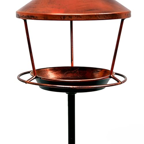 Bain d'oiseaux extérieur rétro en résine pour jardin - 6