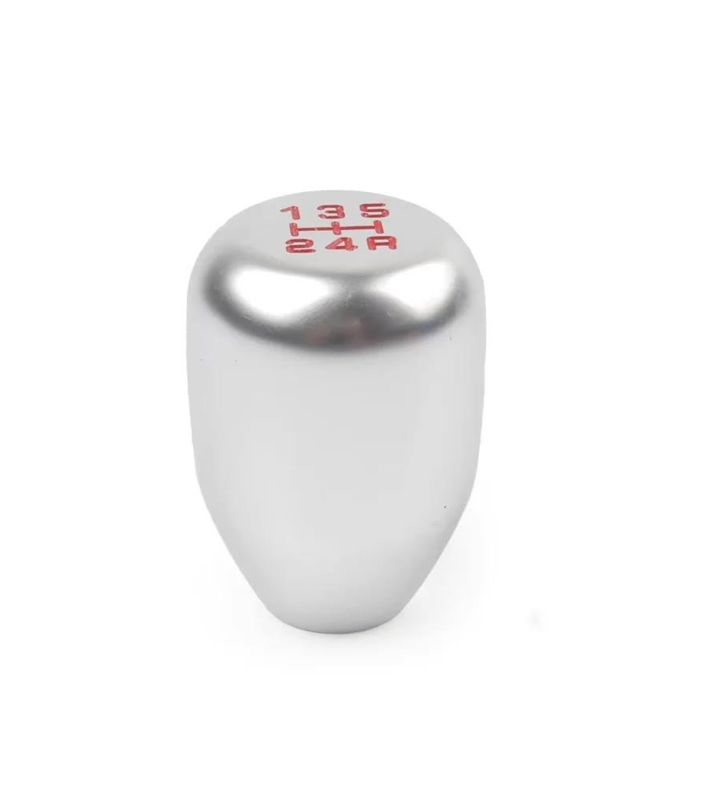 HIVZIVCCIK 1PCS for Manual Transmission Automatic Gear Level Aluminum Alloy Universal 5 Speed Car Auto Gear Shift Knob Gear Lever Head(Silver)