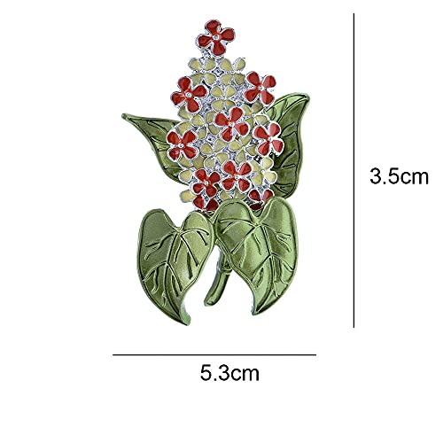 Fashion Enamel Lilac Flower Brooches Beauty Spring Summer 3 Colors Available Plant Clove Flower Party Brooch Pin #TOP1