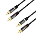 Produktbild LogiLink CA1206 - Stereo Cinch (RCA) Audio Kabel, 2x2 Cinch Stecker mit vergoldeten Kontakten für einen hochwertigen Sound, 3m