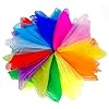 Pañuelos de Malabarismo, 12 PCS Pañuelos de Baile para Niños Pañuelos de Seda para Juegos Infantiles para Niños Pequeños Movimiento Musical Pañuelo Trucos de Magia Accesorios para Espectáculos