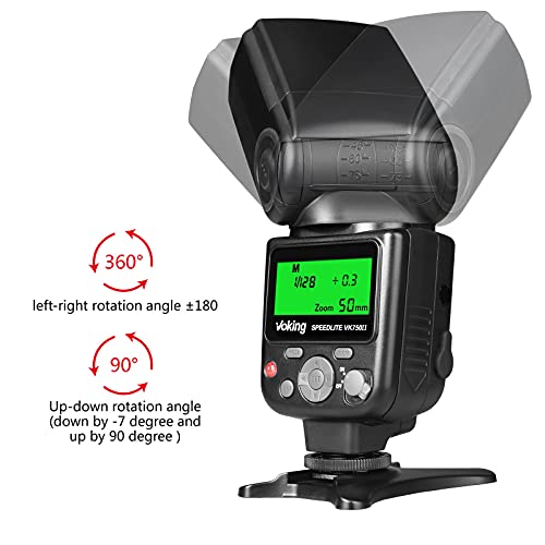 Voking VK750III TTL Flash compatible avec les appareils photo Nikon D50 D60 D80 D800 D750 D3300 D3400 D3500 D5300 - Image 7