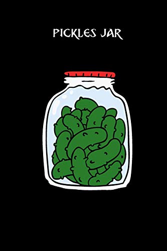 pickles jar: small lined Cucumber Notebook / Travel Journal to write in
