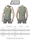 JOGAL Herren Mesh Fitted Sleeveless Muscle Tank Top Schwarz X-Large