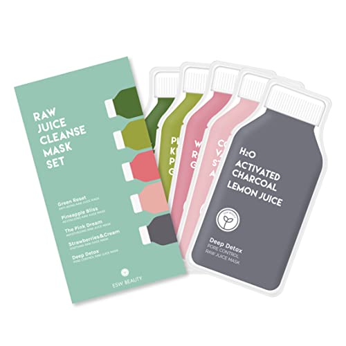 ESW Beauty Strawberry Matcha Latte Under Eye Patches – Depuffing & Hydrating – Vegan Hydrogel with Green Tea for Refreshing, Nourished Under Eyes 5-Pack