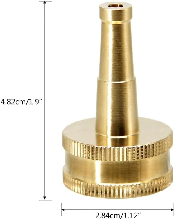 Xiaohu Adjustable Garden Hose Nozzle Super Practical 2 Pcs Brass Nozzle for Garden Hose Indispensable Hose Nozzle