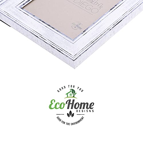 Horsemen 8X10 Picture Frame Distressed White - Mount Desktop Display, Frames By Ecohome #TOP3