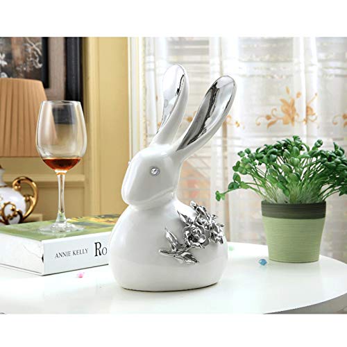 Ornement de collection lapin en céramique pour cadeau de maison - 6