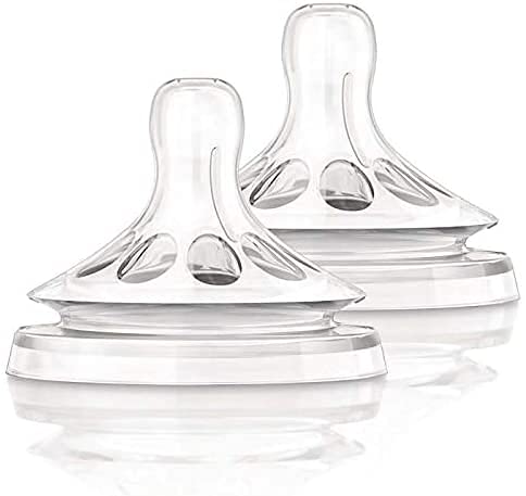 THE LITTLE LOOKERS BPA-Free Natural Feeding Nipple for Newborns Babies Compatible with Philips Avent (Transparent) (Natural Feeding Nipple (Pack of 2), Medium)-image-6