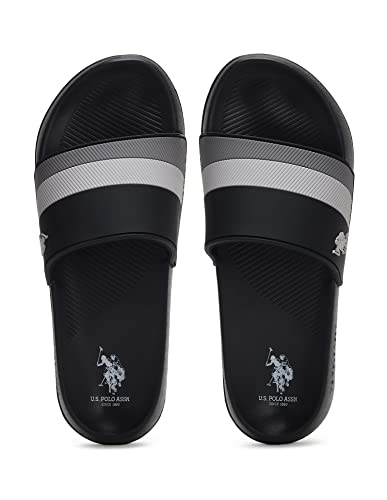 Image of U.S. POLO ASSN. mens CONEX 4.0 BLK BLACK Slide sandal - 10 UK (2FD24293Z01)
