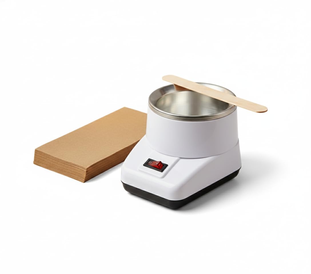 ELRINZA Wax Heater Combo with Wax Strips 35 Pc Plus Wax Spatula Knife