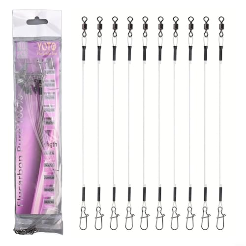 Líderes de fluorocarbono invisibles para pesca 14KG 30CM miniatura 4