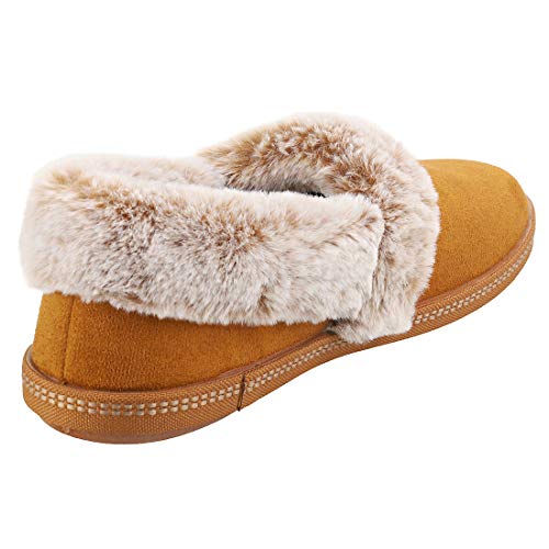 Skechers Femme Cozy Campfire - Team Toasty Chaussons, Chestnut Microfiber Suede Faux Fur Line Csnt, 36 EU