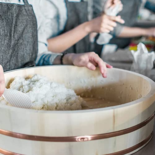 Hangiri 28 Inch Large Hangiri Wooden Sushi Rice Mixing Bowl Oversized Sushi Rice Bowl - Image 5