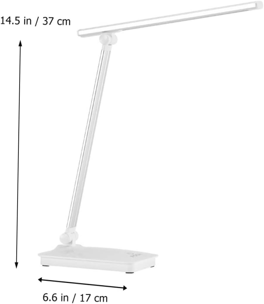 USB Rechargeable Dimmable LED Desk Lamp Modern Eye Caring Table Light with Color Temperature Touch Control and Flexible Design for Home Office Cafe and Bar Use
