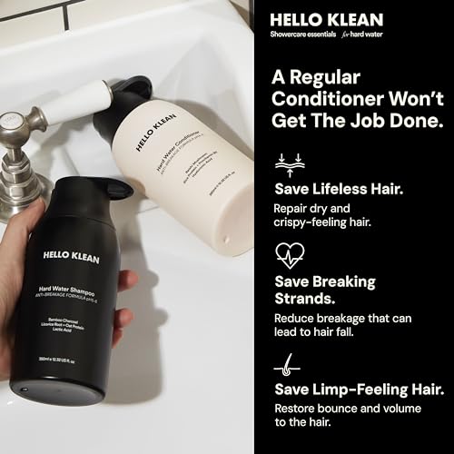 Hello Klean Hard Water Conditioner - Repairs Hair Elasticity & Fights Against Breakage Caused by Hard Water - Cleanses Mineral & Chlorine Residue - Strengthen & Hydrate - Suitable for Dry Brittle Hair - Image 5